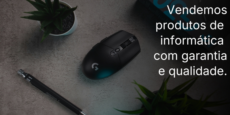 Vendemos produtos de informática com garantia e qualidade.